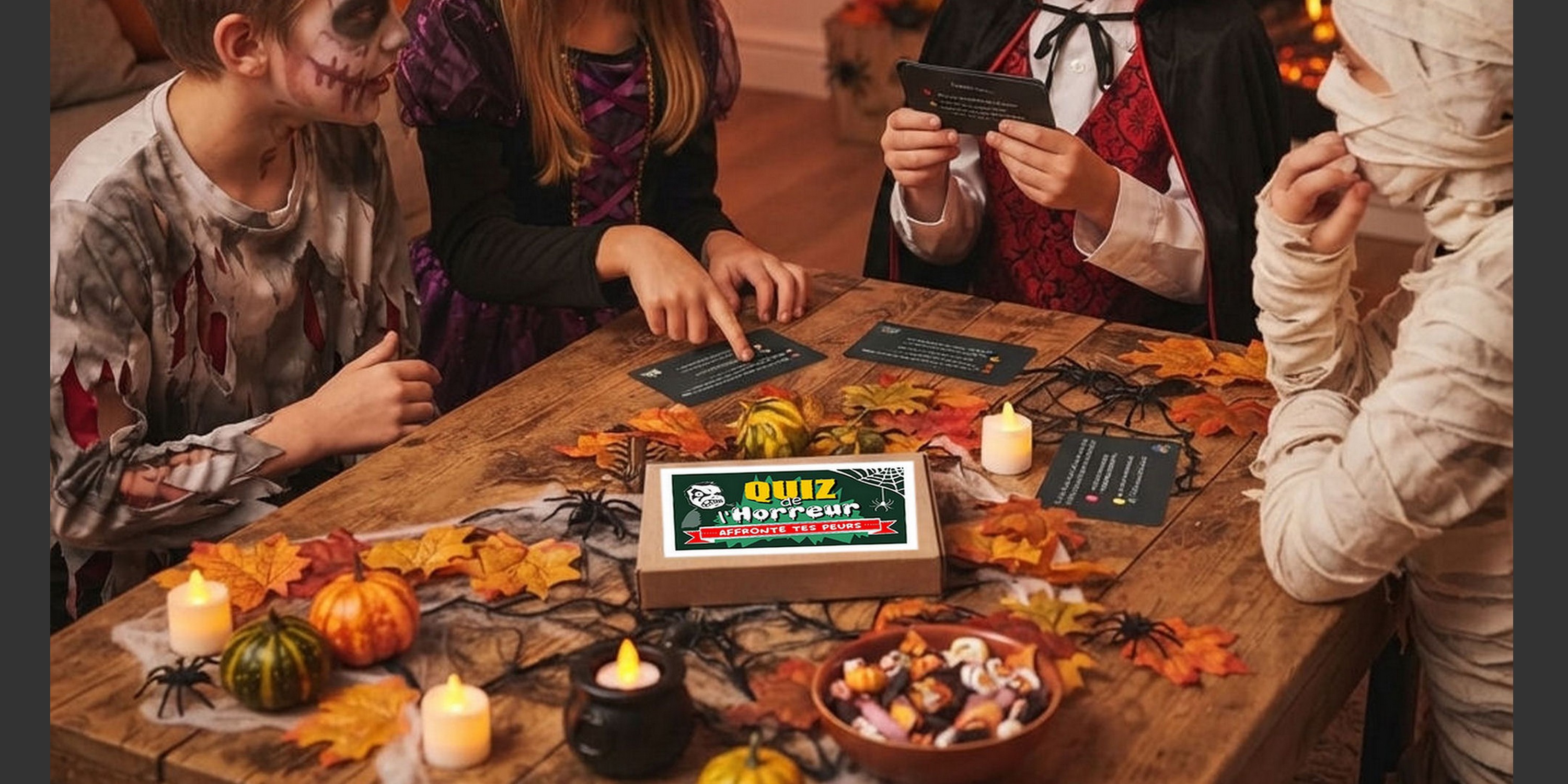 Quiz de l'Horreur, Jeu Halloween, La Roulotte Magique