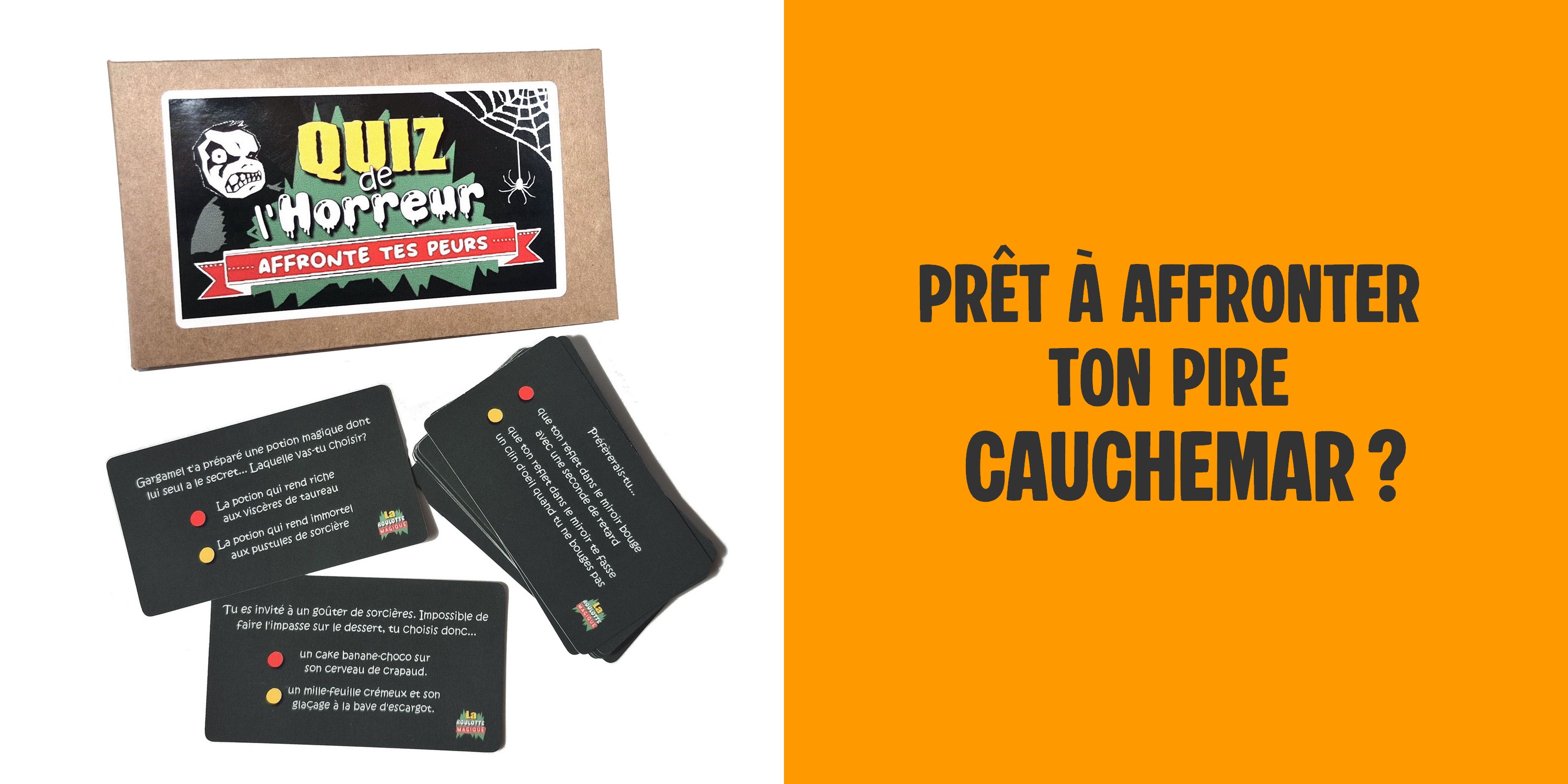 Quiz de l'Horreur, Jeu Halloween, La Roulotte Magique